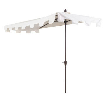 Sidney 9 ft. Classic MidCentury Rectangular Half Market Patio Umbrella